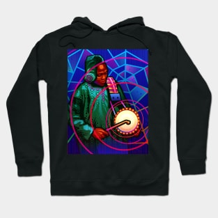 Musician Plays Talking Drum - African Hoodie